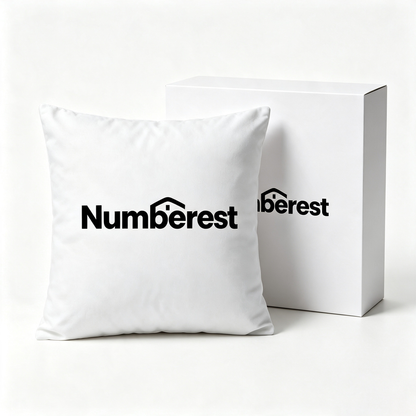Numberest Solid Square Throw Pillow Complete Set, Soft Breathable Accent Cushion with Insert, Vacuum Compressed Sofa Decor Pillow Gift Box