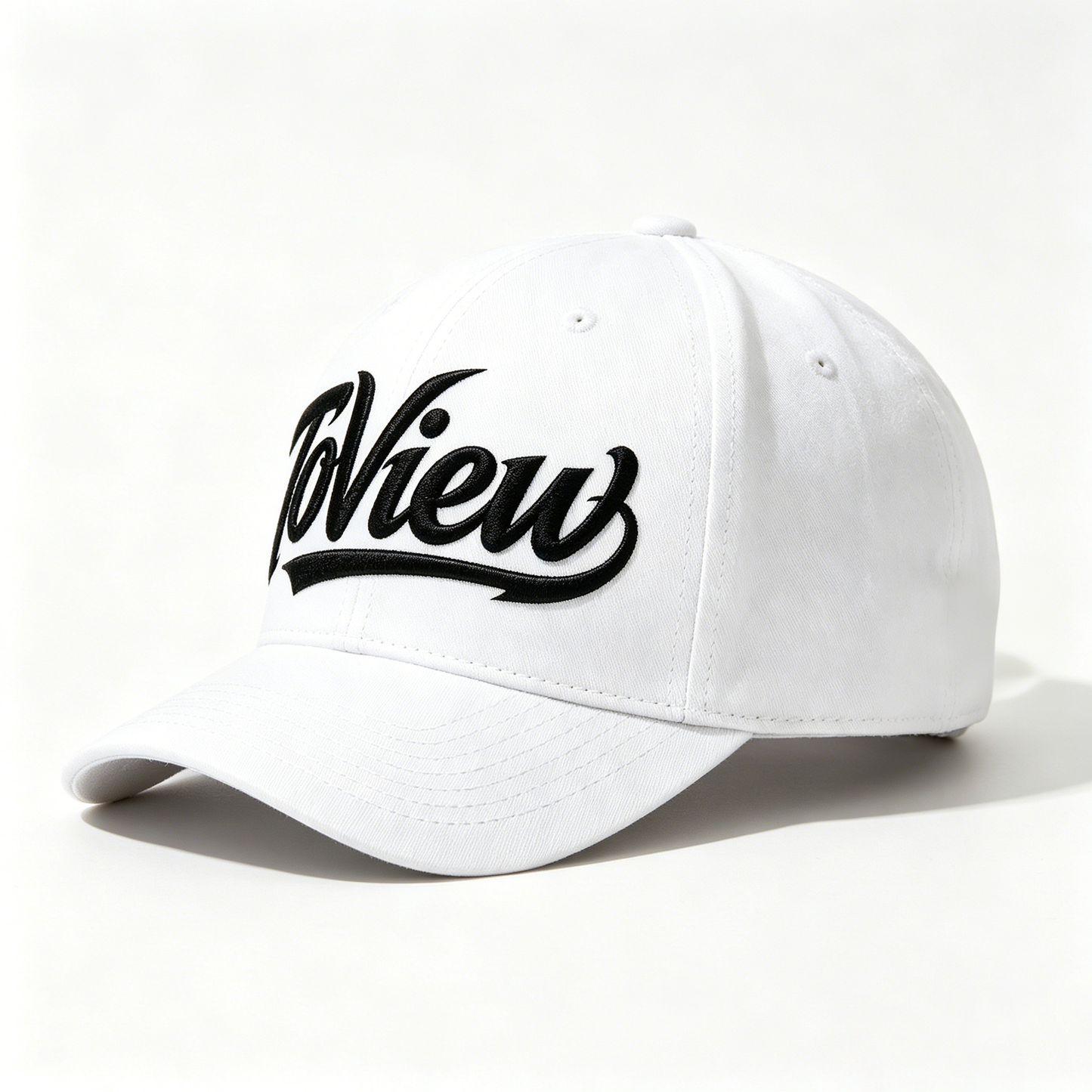 ToView Unisex Cotton Baseball Dad Hat, Curved Brim Adjustable Casual Sports Cap, White Classic Streetwear Sun Hat for Men Women