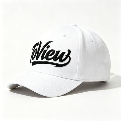 ToView Unisex Cotton Baseball Dad Hat, Curved Brim Adjustable Casual Sports Cap, White Classic Streetwear Sun Hat for Men Women