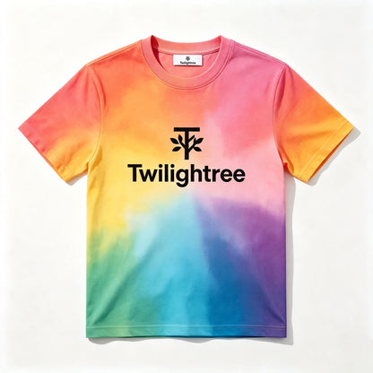 Twilightree Tie‑Dye Short Sleeve T‑Shirt, Casual Crew Neck Soft Lightweight Tee for Daily Wear Unisex