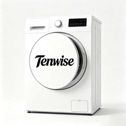 Tenwise Front Load Washing Machine, Multi-Function Digital Control Laundry Washer, Energy Efficient Quiet Operation Compact Washing Machine for Apartment, Family & Small Space