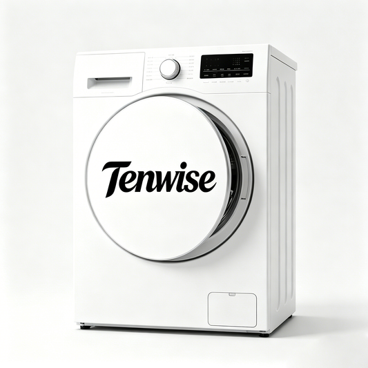 Tenwise Front Load Washing Machine, Multi-Function Digital Control Laundry Washer, Energy Efficient Quiet Operation Compact Washing Machine for Apartment, Family & Small Space