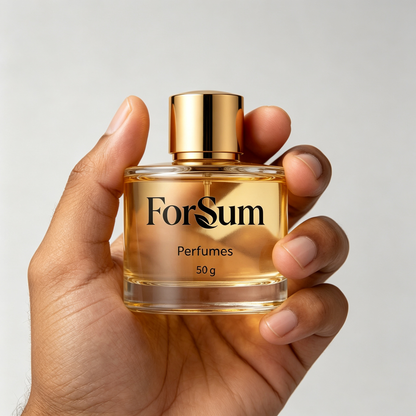 ForSum Eau de Toilette Long Lasting Luxury Fragrance for Men & Women, Elegant Golden Bottle Daily Wear Perfume
