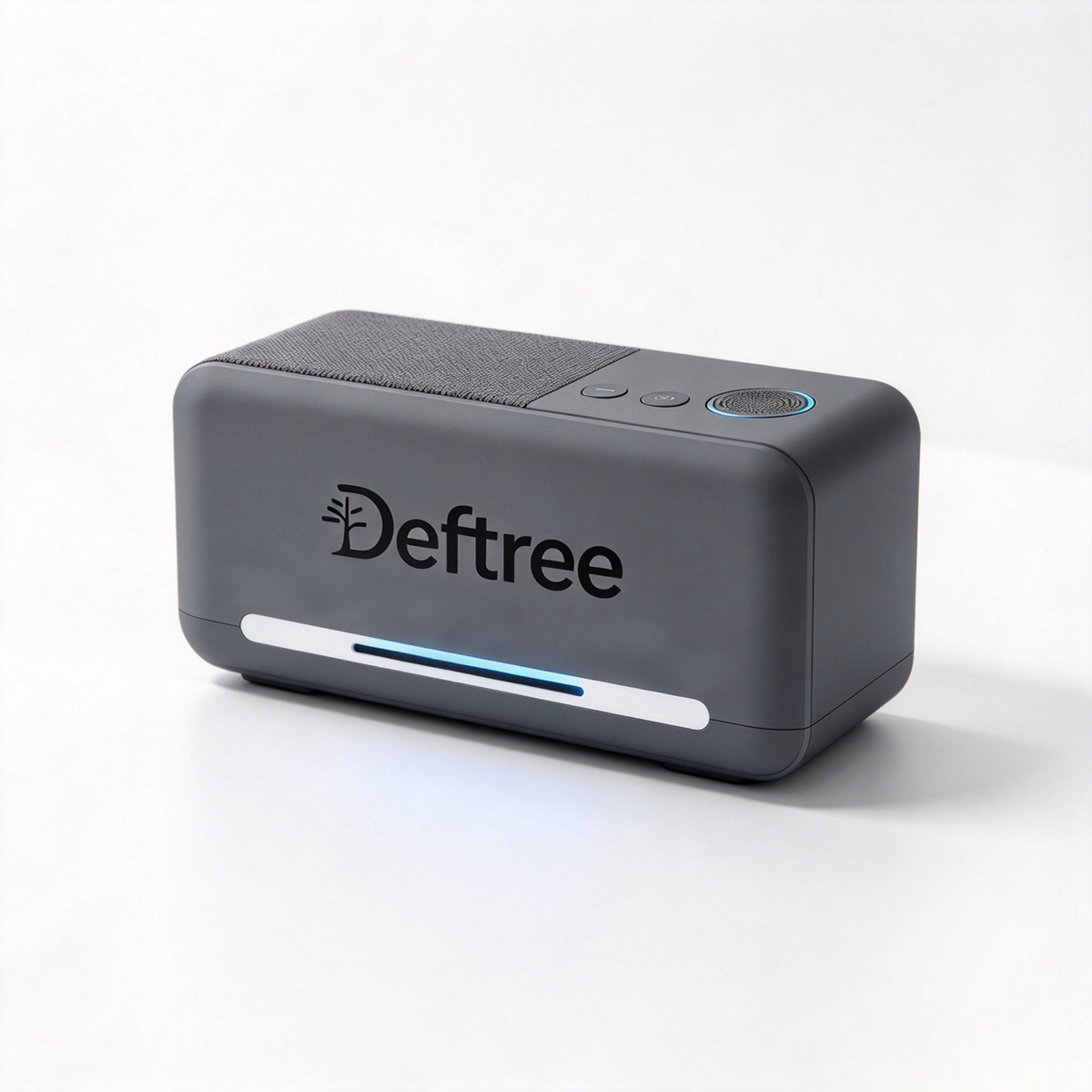 Deftree Wireless Bluetooth Speaker, Portable Compact Bluetooth Speaker with Color Ambient Light, Rechargeable Stereo Audio for Home Desk Party Travel Use