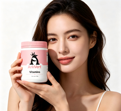ArkVert Daily Multivitamin Powder, All-in-One Vitamins & Minerals Supplement for Women & Men, Support Immune Health, Energy & Skin Wellness, 250g
