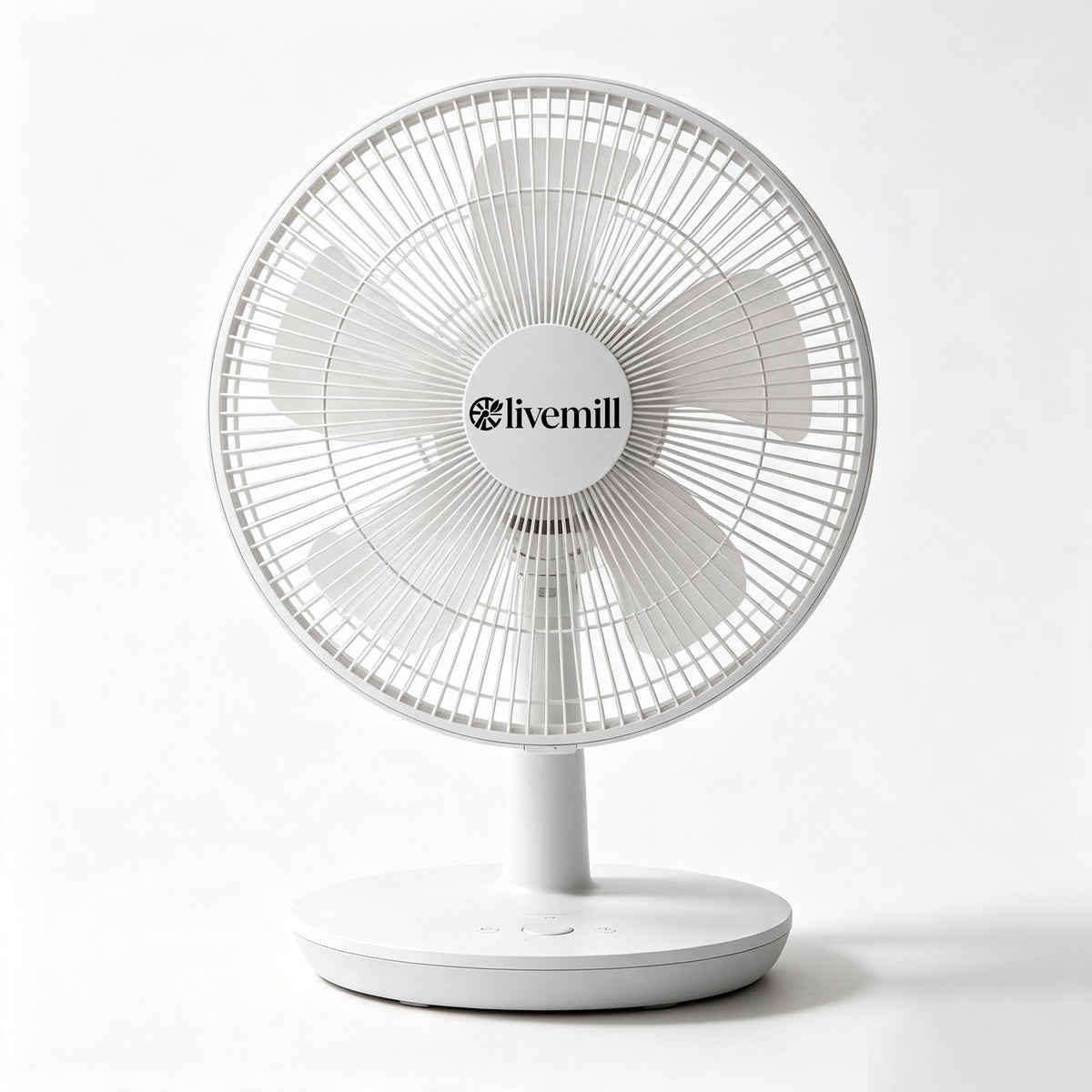 livemill Ultra‑Quiet Desktop Electric Fan, Multi‑Speed Adjustable Tilt‑Head Table Cooling Fan, Compact Portable Fan For Home, Workplace, Camping And Study Room