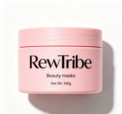RewTribe Hydrating Brightening Facial Beauty Mask, Moisturizing Soothing Wash‑Off Face Mask
