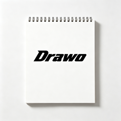 Drawo Spiral Notebook,Blank Sketch Journal, 100GSM Thick Paper, 80 Sheets, Durable Wirebound Notebook for Writing, Drawing, Note-Taking, School & Office Supplies