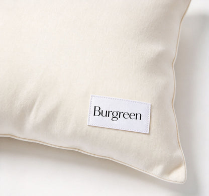 Burgreen Decorative Throw Pillow, Soft Breathable Rectangle Accent Pillow, Comfortable Cushion for Sofa Bed Living Room Home Decor, Vacuum Compressed Shipment