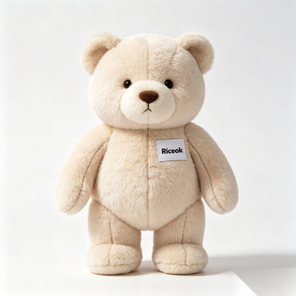 Riceok Soft Teddy Bear Plush Toy, Cuddly Stuffed Animal Bear Plush Doll, Cute Hugging Pillow Gift for Kids Adults