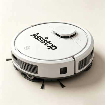 Assistop Robot Vacuum Cleaner, Automatic Self-Charging Robotic Sweeper with Strong Suction, Anti-Collision Sensor, Ideal for Hardwood Floors, Pet Hair, Carpets, Quiet Household Floor Cleaning Robot