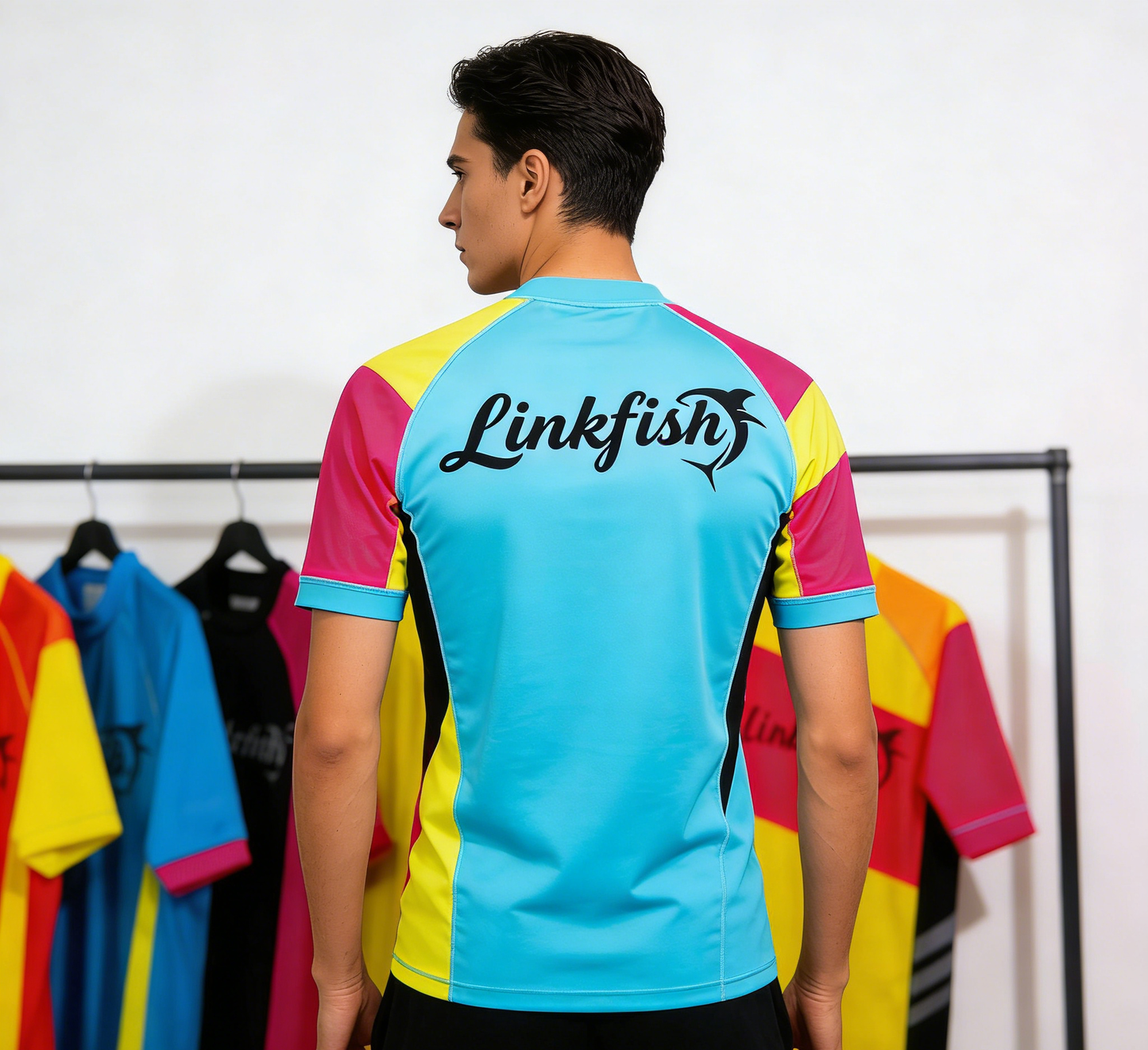 【Linkfish Color Block Rash Guard】—— Ultimate Choice for Water Sports & Beach Style