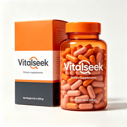 Vitalseek Daily Wellness Dietary Supplement Capsules, Premium All-Round Support Health Capsules, Easy-to-Swallow Vegetarian Capsules