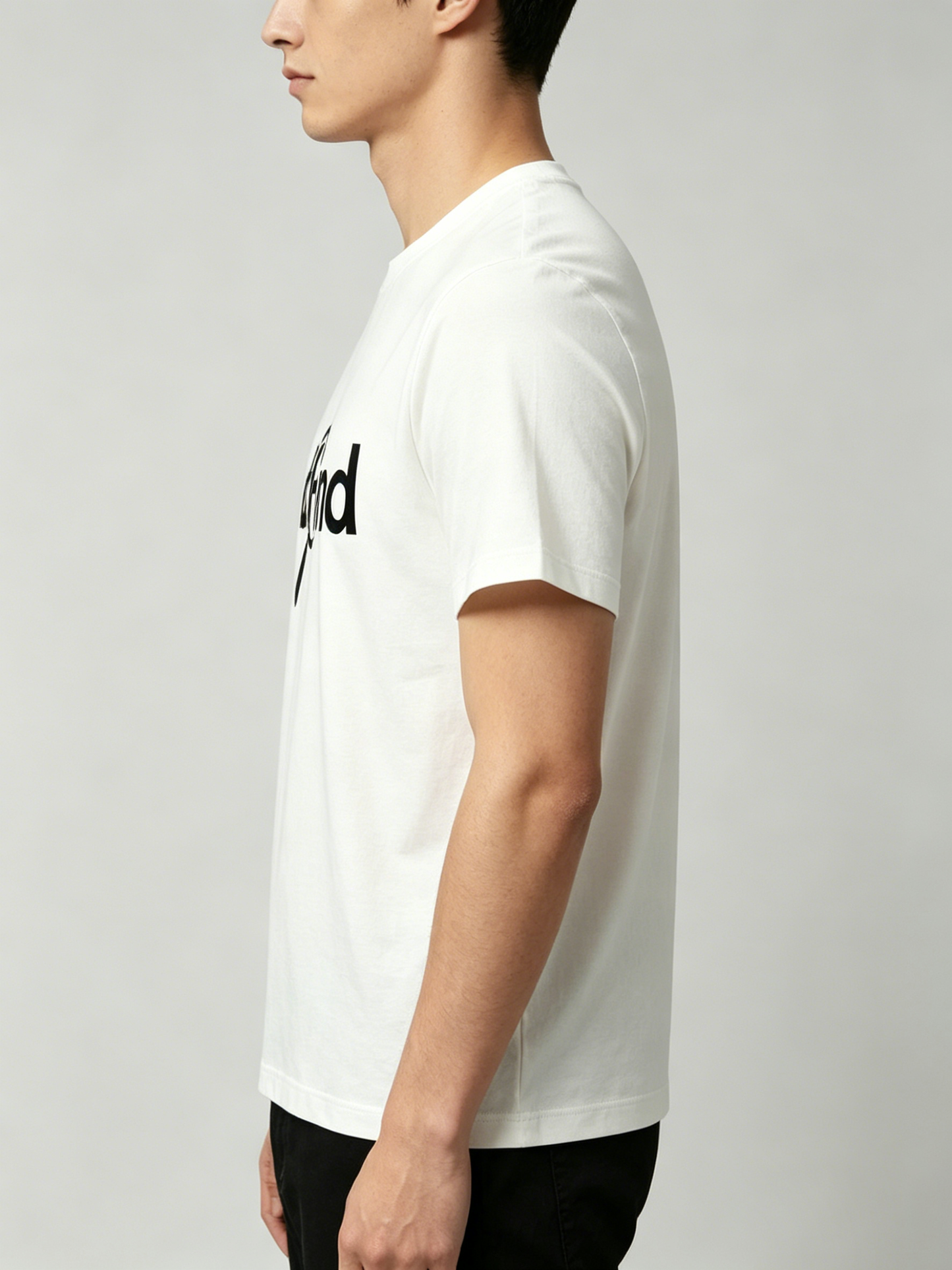 OldFind Men's Classic Crew Neck Short Sleeve T-Shirt, Casual Cotton Graphic Tee, White Basic Everyday Wear Top