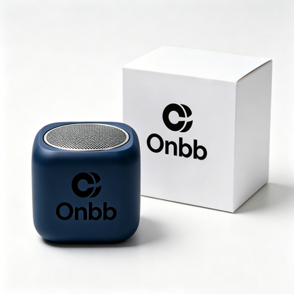Onbb Portable Bluetooth Speaker, Small Cube Wireless Speaker with Loud Clear Sound, Built-in Mic, USB-C Charging, Compact Mini Speaker for Home, Travel, Outdoor