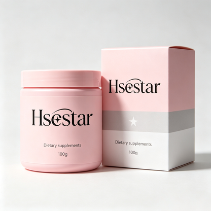 Hsestar Beauty Collagen Dietary Supplement Powder, Skin Hair Nail Support, Anti-Aging Hydrating Oral Supplement for Women, Easy Dissolve Daily Nutritional Powder Supplement