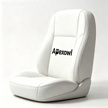 Apexowl Full Set Vehicle Seat Cushion, Premium Faux Leather Car Seat Covers, Ergonomic Support Seat Protector for Sedan SUV Truck, Comfortable All-Season Auto Seat Pad
