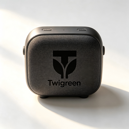 Twigreen Portable Bluetooth Speaker, Compact Wireless Stereo Speaker, Rich Bass, IPX4 Water‑Resistant, Long Playtime for Outdoor, Home, Travel & Party