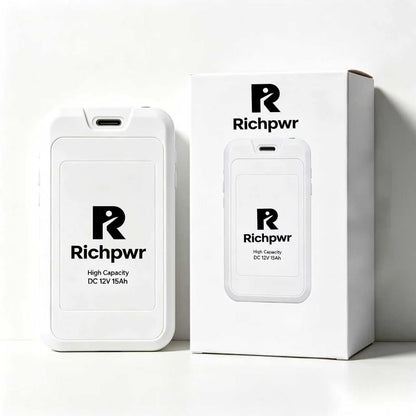 Richpwr 12V 15Ah High Capacity Rechargeable Power Battery, Portable DC Backup Power Supply for Outdoor and Household Emergency Use
