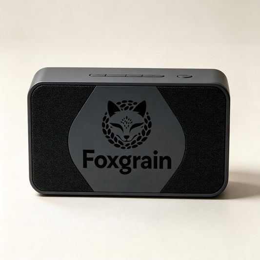 Foxgrain Portable Bluetooth Speaker, Compact Wireless Bluetooth Speaker, Rich Bass Stereo Sound, Rechargeable Small Speaker for Home, Outdoor, Travel, Party