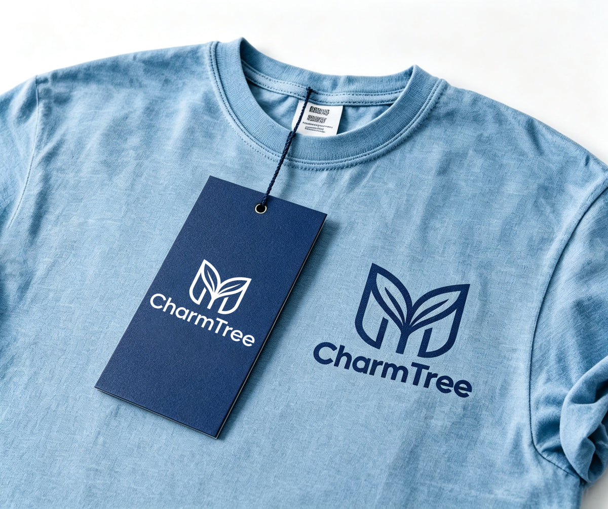 CharmTree Women's Crew‑Neck Short‑Sleeve T‑Shirt, Casual Relaxed‑Fit Everyday Tee, Soft Lightweight Dusty‑Blue Summer Top for Daily Travel Workout