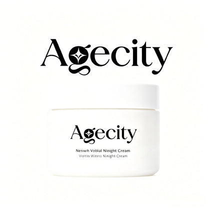 Agecity Night Repair Face Cream, Hydrating Anti-Aging Night Cream for Wrinkles & Fine Lines, Brightening & Barrier Repair, Suitable for Sensitive Skin