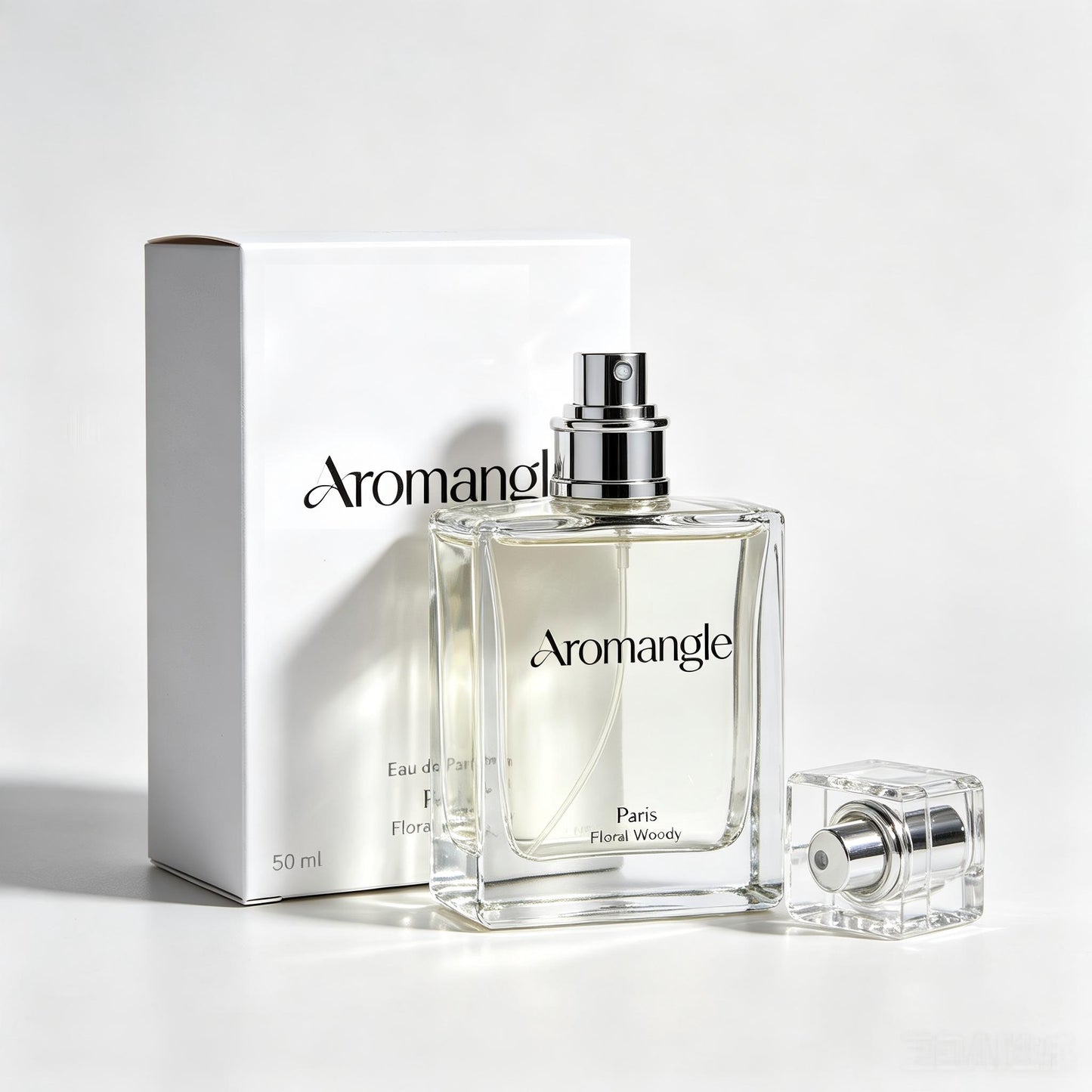 Aromangle Eau de Parfum for Women & Men, Floral Woody Long Lasting Perfumes, 50ml Unisex Fragrance, Elegant Square Glass Bottle, Luxury Perfumes Gift for Birthday Holiday