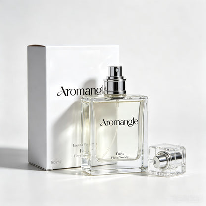 Aromangle Eau de Parfum for Women & Men, Floral Woody Long Lasting Perfumes, 50ml Unisex Fragrance, Elegant Square Glass Bottle, Luxury Perfumes Gift for Birthday Holiday