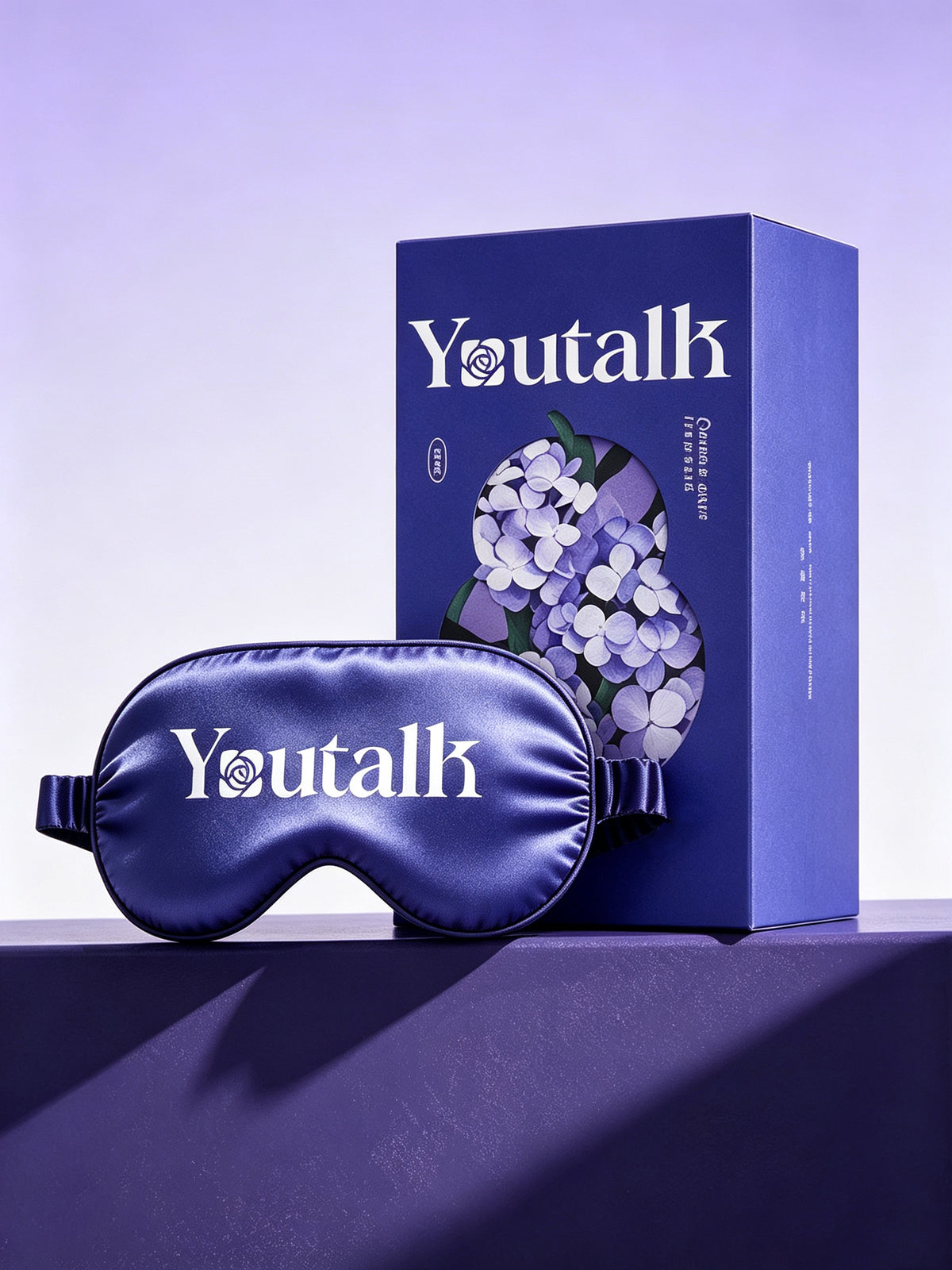 Youtalk Silk Sleep Eye Mask for Men Women, Ultra‑Soft Block‑Out Light Sleeping Mask, Adjustable Strap, Comfortable Eye Cover for Travel, Nap, Night Sleep, Premium Gift Box Packaging