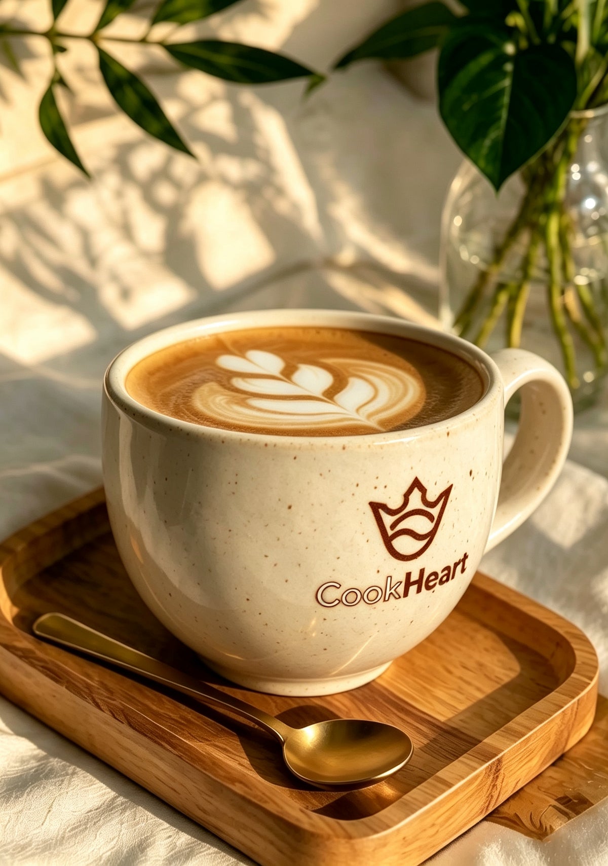 CookHeart Coffee Cups, Speckled Ceramic Latte Mug, Large Wide Mouth Coffee Mug for Cappuccino, Latte, Tea, Microwave & Dishwasher Safe, Home Office Coffee Cup with Gift Box