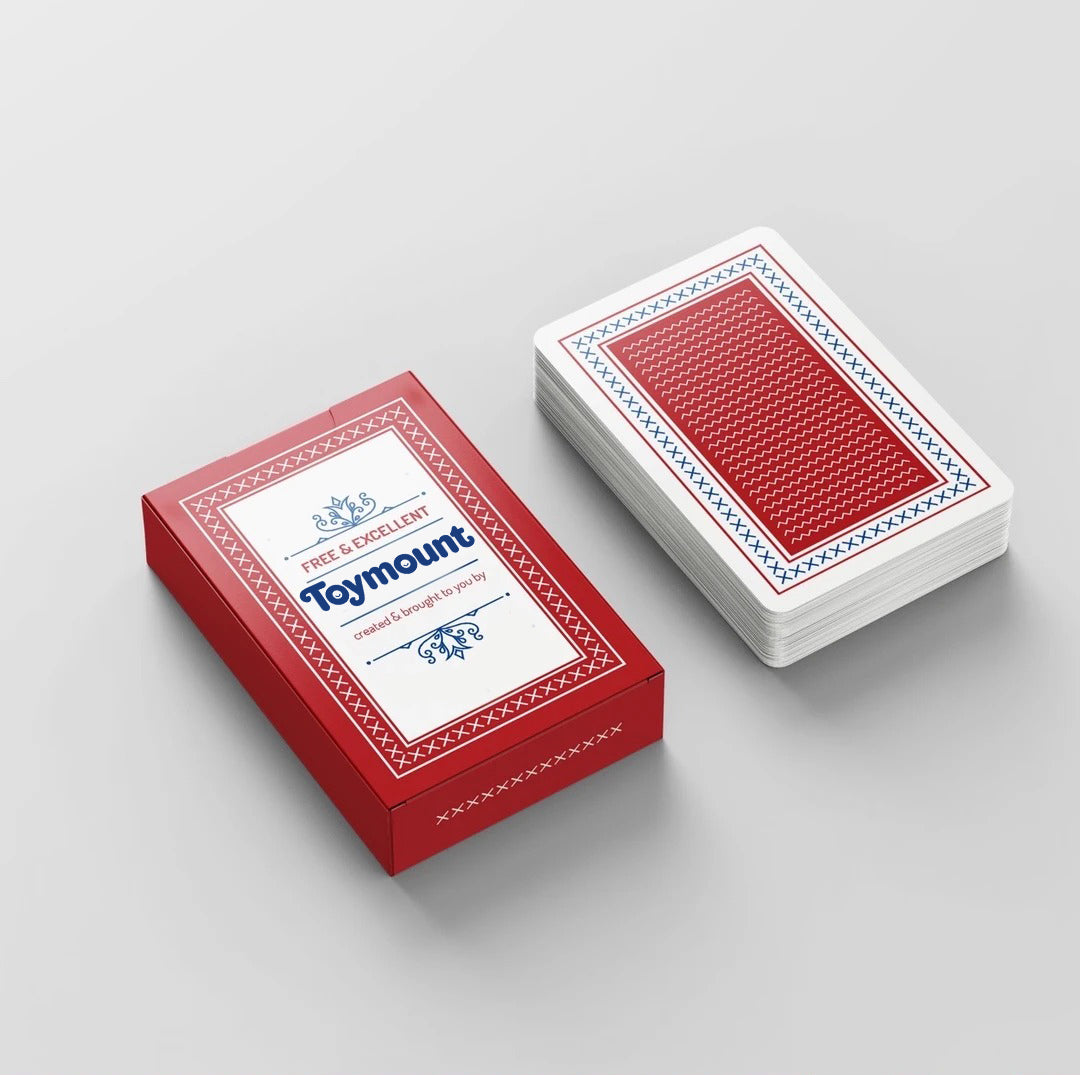 Toymount Standard Playing Cards, Classic Poker Cards for Card Games, Family Game Night, Party and Magic Tricks