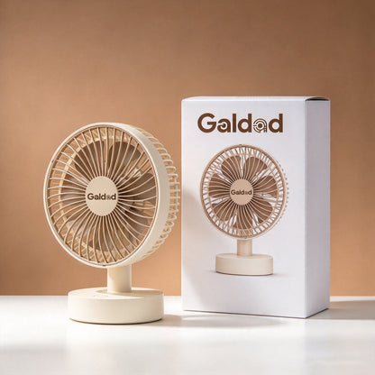 Galdad Electric Fans, Small Desk Table Fan, Portable Quiet Desktop Fan for Home, Office, Bedroom, Dorm Personal Cooling Fan