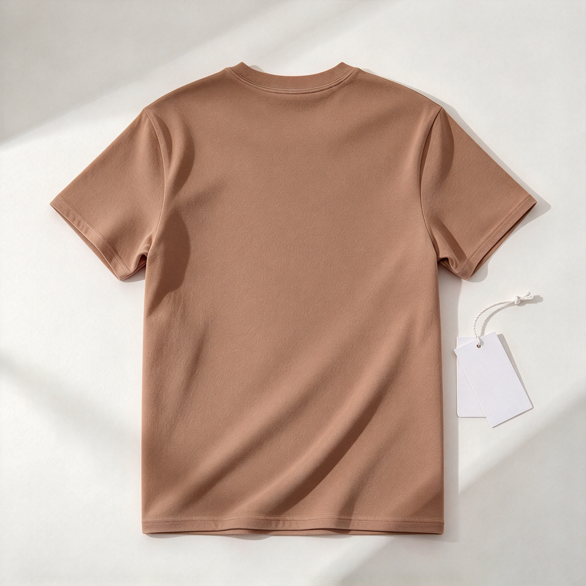 Lakiein Men Solid Color Short Sleeve T-Shirt, Crew Neck Soft Breathable Basic Casual Tee for Daily Wear
