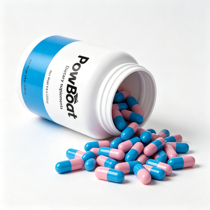 PowBoat Dietary Supplement Capsules, Natural Wellness Support Supplement for Daily Health, Premium Oral Capsules