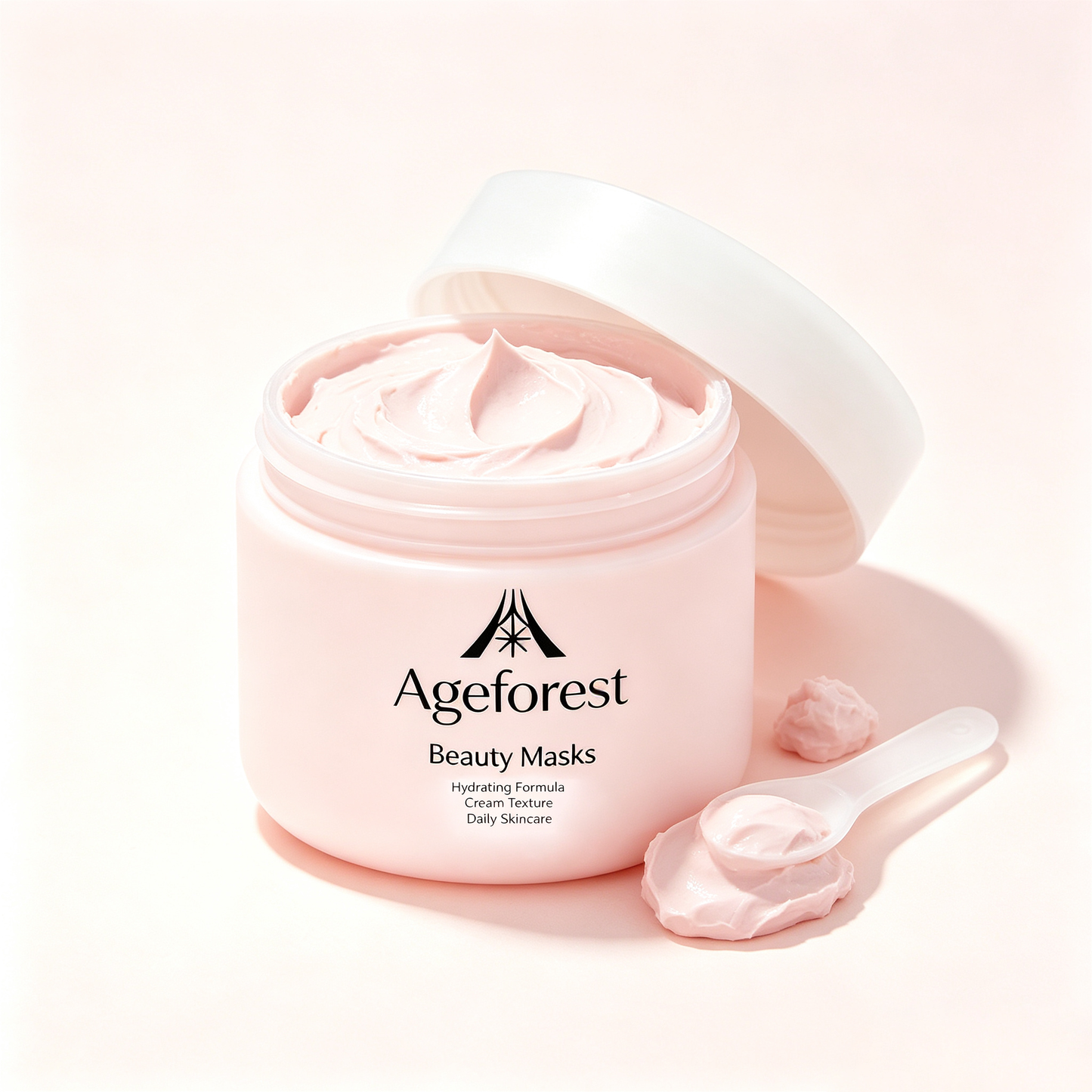 Ageforest Hydrating Cream Beauty Mask, Daily Moisturizing Facial Mask for All Skin Types, Nourishing Soft Cream Mask Repair Dry Dull Skin, Hydrating Skincare Treatment Mask