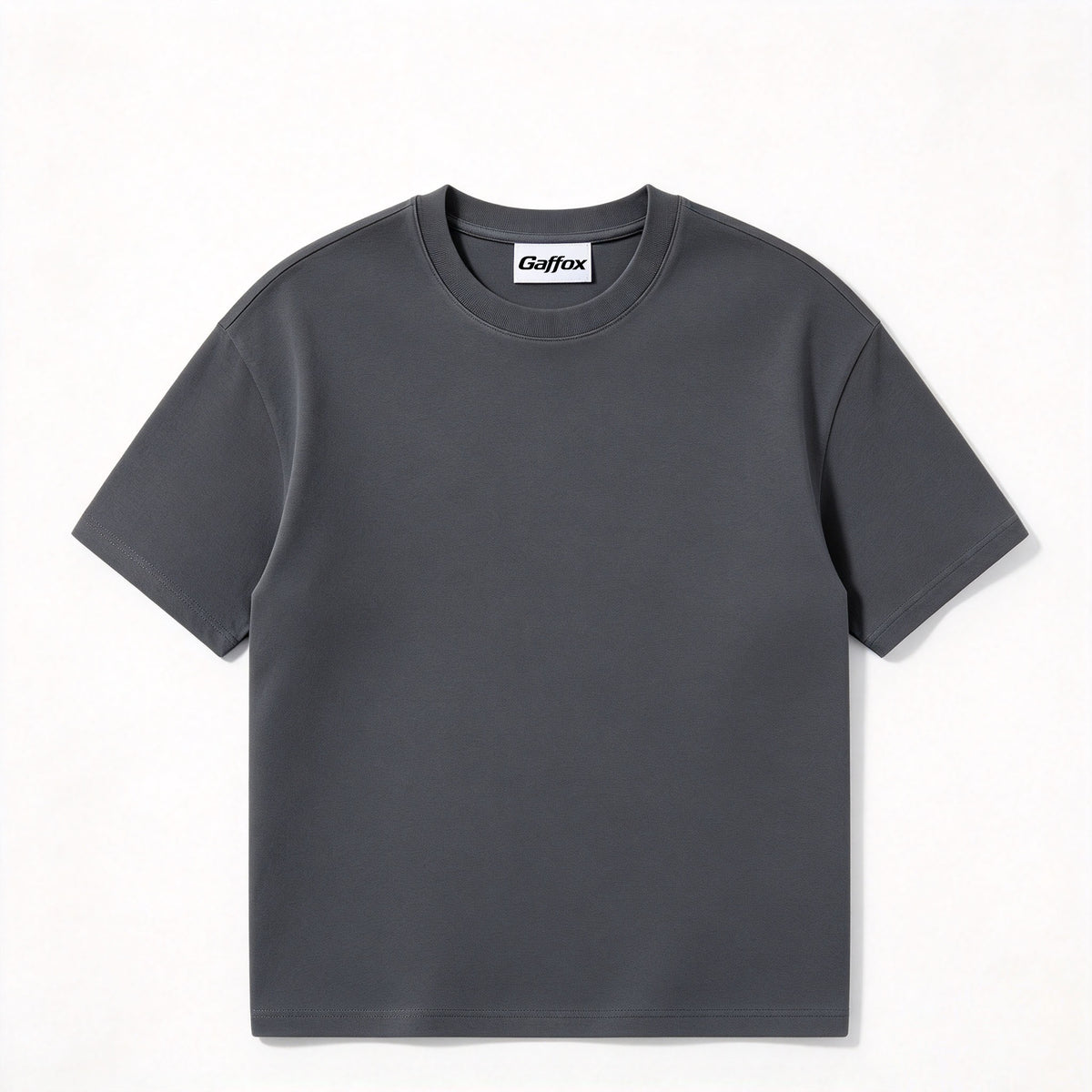 Gaffox Men's Crew Neck Short Sleeve T-Shirt, Loose Fit Cropped Casual Tee, Soft Breathable Basic T-Shirts for Men Daily Outfit