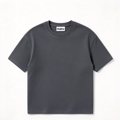 Gaffox Men's Crew Neck Short Sleeve T-Shirt, Loose Fit Cropped Casual Tee, Soft Breathable Basic T-Shirts for Men Daily Outfit