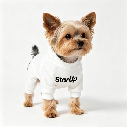 StarUp Cozy Dog Onesie Outfit, Breathable Four-Leg Pet Sweatshirt Jumpsuit for Small Dogs Indoor & Walking