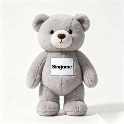 Singame Soft Teddy Bear Plush Toy, Cuddly Stuffed Animal Bear Doll, Comfort Hug Plush Gift for Kids and Adults