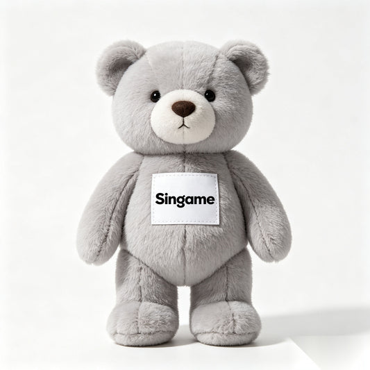Singame Soft Teddy Bear Plush Toy, Cuddly Stuffed Animal Bear Doll, Comfort Hug Plush Gift for Kids and Adults