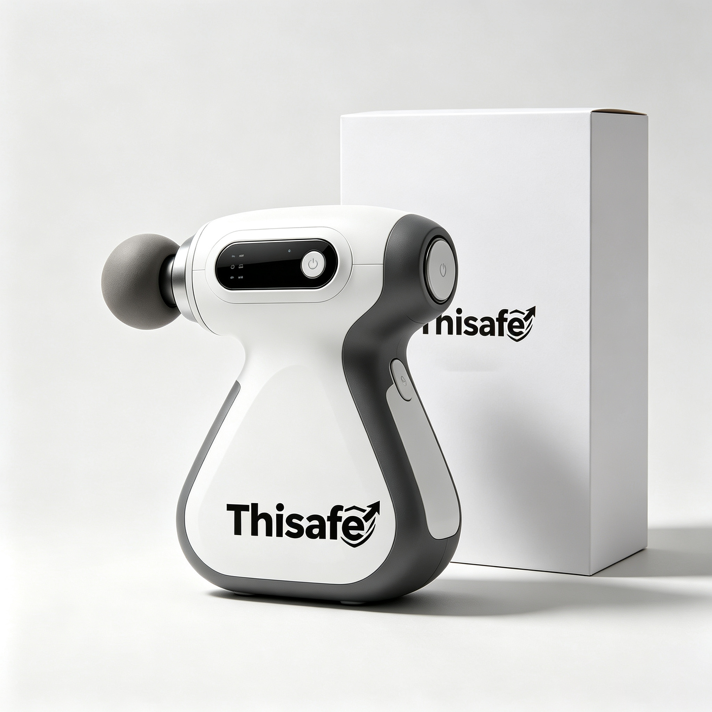 Thisafe Massage Gun, Portable Deep Tissue Percussion Massager for Muscle Relief, 6 Adjustable Speed Levels, Rechargeable Compact Handheld Massager for Gym, Office, Travel, Relieve Soreness on Back, Leg, Shoulder & Neck