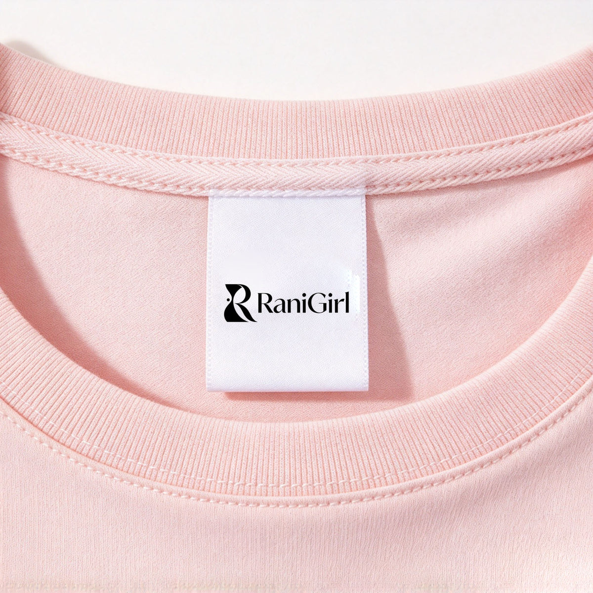 RaniGirl Women's Crew Neck Short Sleeve T-Shirt, Slim Fit Cropped Casual Tee, Soft Stretchy Basic T-Shirts for Women Daily Outfits