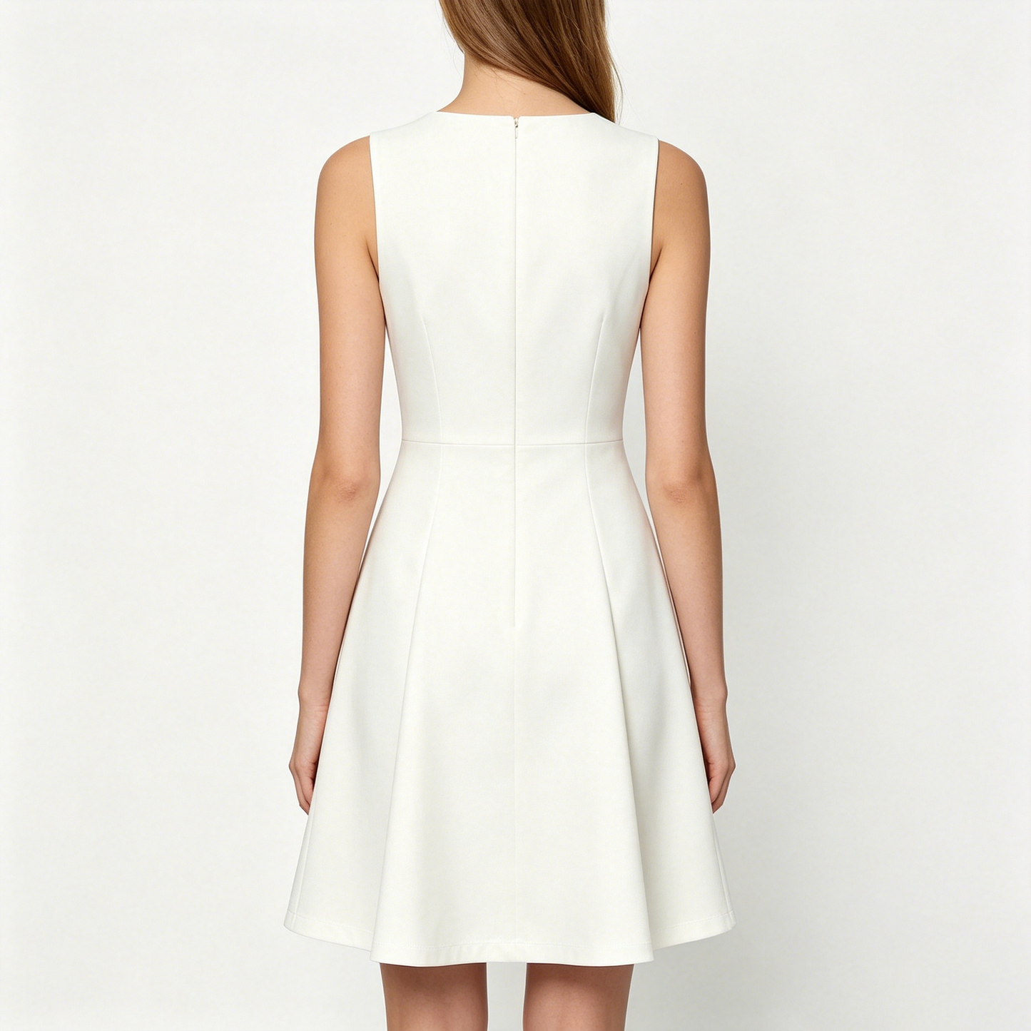 【Nineflow Sleeveless A-line Dress】—— Elegant Daily Outfit Blending Minimalism & Fashion