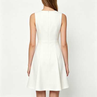 【Nineflow Sleeveless A-line Dress】—— Elegant Daily Outfit Blending Minimalism & Fashion