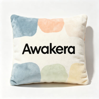 Awakera Decorative Throw Pillow, Soft Plush Square Cushion for Sofa Couch Bed, Compressed for Shipping, Modern Home Decor Pillow for Living Room Bedroom