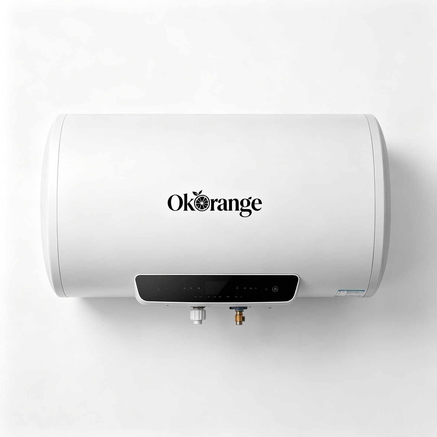 OkOrange Horizontal Storage Electric Water Heater, Digital Smart Control Tank Hot Water Heater, Anti-Leak Multi Safety Protection Water Boiler for Home Bathroom Apartment