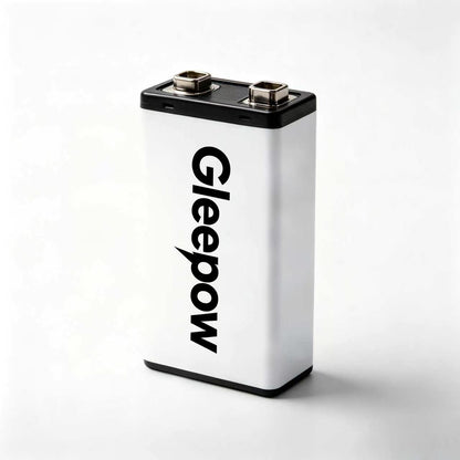 Gleepow High Capacity 9V Rechargeable Battery, Recyclable Long‑Life 9 Volt Battery, Wide Compatibility Electronic Device Power Supply