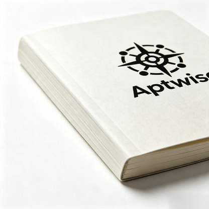 Aptwise Minimalist Hardcover Writing Notebook, Unlined Blank Paper Journal for Travel, Study and Business