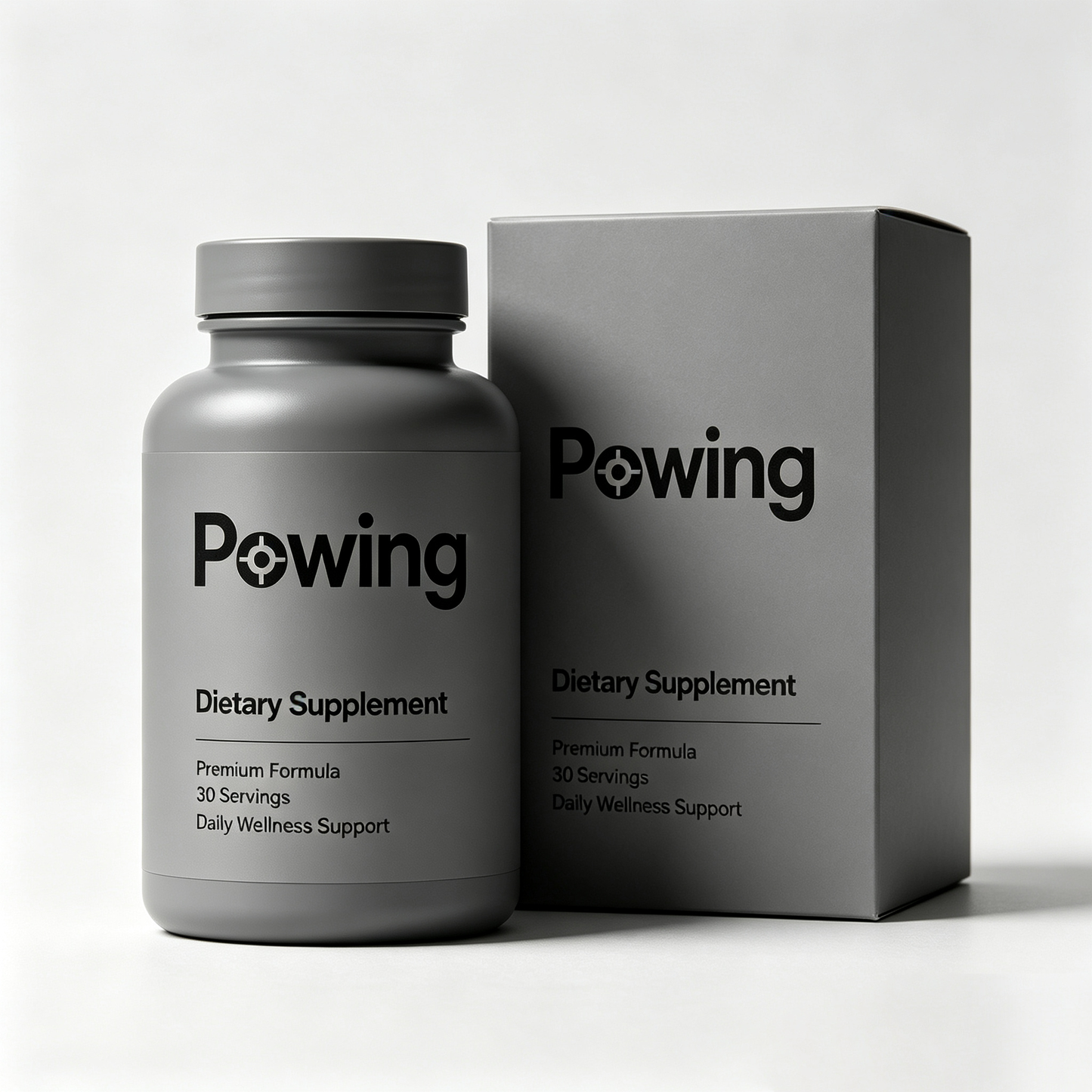 Powing Daily Wellness Dietary Supplement Capsules, Premium All-Round Health Support Formula, Easy-Swallow Capsules