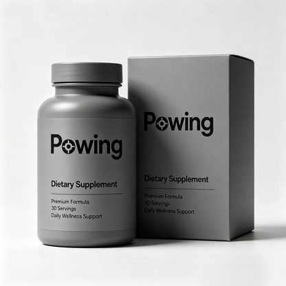 Powing Daily Wellness Dietary Supplement Capsules, Premium All-Round Health Support Formula, Easy-Swallow Capsules
